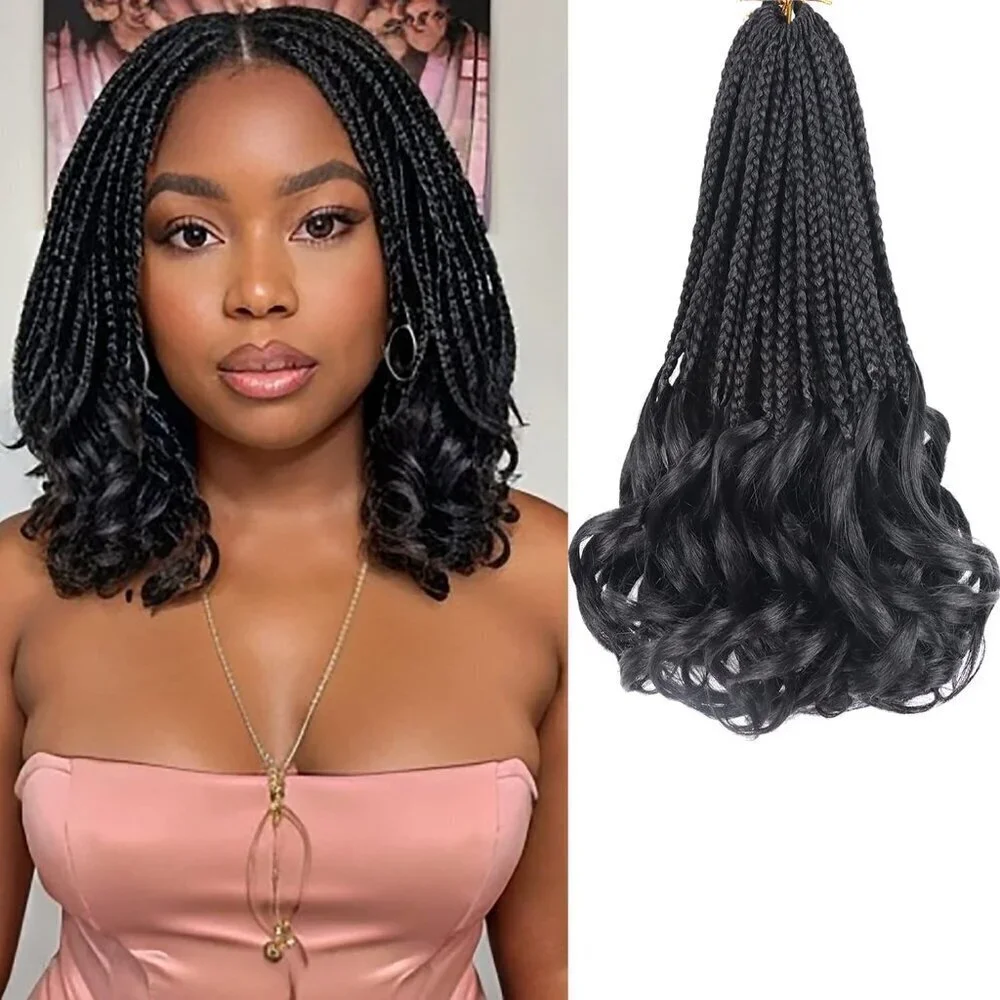 Crochet Hair for Women 10 Inch Crochet Braids Box Braids French Curl Braiding Ha